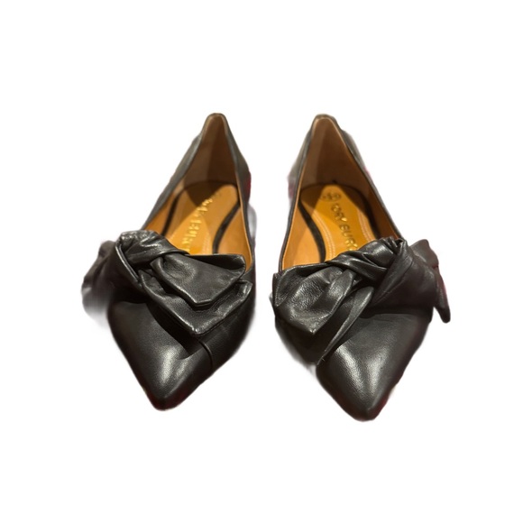 NWOT Tory Burch Bow Pointed Toe Flats
Black Leather Ballet Flats Size 5.5 - Picture 2 of 6